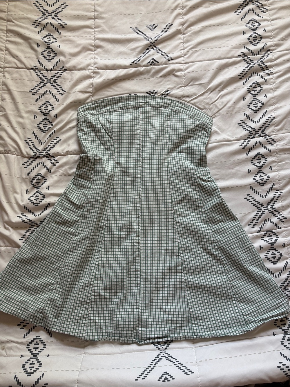 American Eagle tube top flare dress